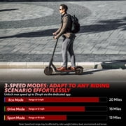 Electric Scooters for Adults, 550W Motor up to 19MPH & 19Miles, Foldable E-Scooter w/Side Light & App