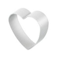 thumbnail image 5 of 4pcs Metal Cookie Cutters Set, Aluminum Alloy Heart Shaped Cookie Cutter for Homemade Cookie Bread Fondant, Silver, 5 of 5