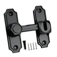 thumbnail image 2 of simhoa Barn Door Lock Portable Stylish Flip Latch for Sliding Doors Bathroom Closet Black, 2 of 8