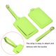 thumbnail image 5 of Equipaje Etiqueta PU Soportes 12x7cm Equipaje Etiqueta Identificador con Correas para Mochila Viaje Bolso Maleta Verde Paquete de 2, 5 of 6