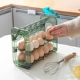 thumbnail image 4 of Xihbxyly Caja de Almacenamiento Plegable, Bandeja Reversible para Huevos, Diseño de Gran Capacidad, Fácil Acceso con Asa, Organizador para Refrigerador, Almacenamiento Multiusos para La Cocina, Funci, 4 of 7