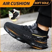 Steel Toe Shoes for Men Lightweight Work Shoes Construction Industrial Work Tennis Shoes Safety Shoes Comfortable Steel Toe Sneakers for Men Women