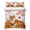 Off White, variant on Quilts Queen Size Bedding Set, Thanksgiving Fall Lightweight Quilted Comforter, Country Fox Flowers Maple Branches Soft Reversible Bedspread Coverlet with Pillow Covers for All Season, 90" x 96"