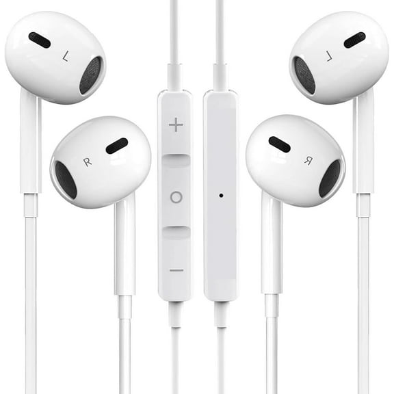 2 Pack for iPhone Headphones Wired Earbuds [MFI Certified] in-Ear Headphones with Lighting Connector, Built in Microphone&Volume Control,Earphone for iPhone 14/13/12/11/XR/XS/8/7/SE(Pro/Pro Max/Plus)