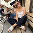thumbnail image 4 of Cushionaire Women's Keeper soft one band Heel Sandal +Memory Foam, Wide Widths Available, 4 of 15
