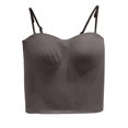 thumbnail image 6 of FASHOFT Womens Tank Top With Built In Bra Lightweight Breathable Basic Cami Minimalist Thin Spaghetti Strap Inner Wear With Padded Cups Womens T Shirts Bronze B, 6 of 6