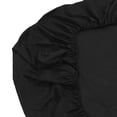 thumbnail image 4 of Yajisi Fitted Sheet Washable Solid Color Bed Sheet Breathable Fitted Mattress Protector for Bedroom Black 200x220cm / 79x87 inches, 4 of 9