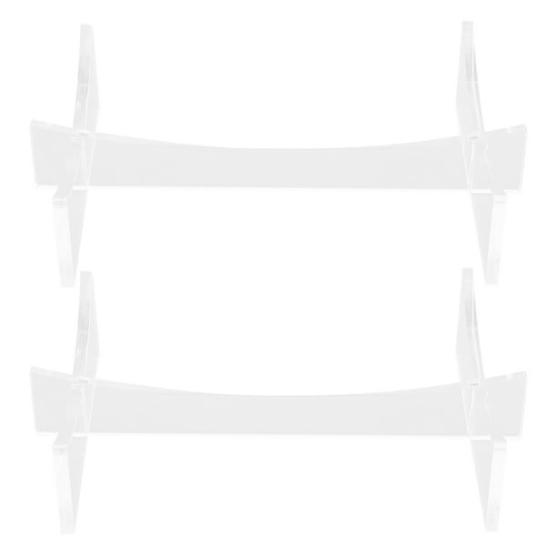 KAKOWELY 2 soportes de exhibición de acrílico para fútbol, balones de rugby, estante transparente para fútbol, baloncesto, fútbol, voleibol, guantes deportivos conmemorativos.