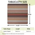 thumbnail image 2 of Vibrant Bohemian Floral Design Stretch Tablecloth 36x36 Inch for Patio Dining and Card Tables, 2 of 6
