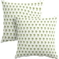 thumbnail image 2 of Sage Green Pillow Covers 18x18 Inch Set of 2 Spring Summer Floral Decorative Outdoor Throw Pillow Covers Boho Square Linen Pillowscase Farmhouse Cushion Case Decor for Home Sofa Couch Bedroom, 2 of 6