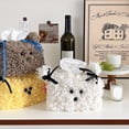 thumbnail image 2 of Plush Dog Tissue Box Cover Cartoon Tissue Holder Tissue Dispenser Organizer Box Cute Plush Paper Holder Napkin Box for Car Home Office, 2 of 7
