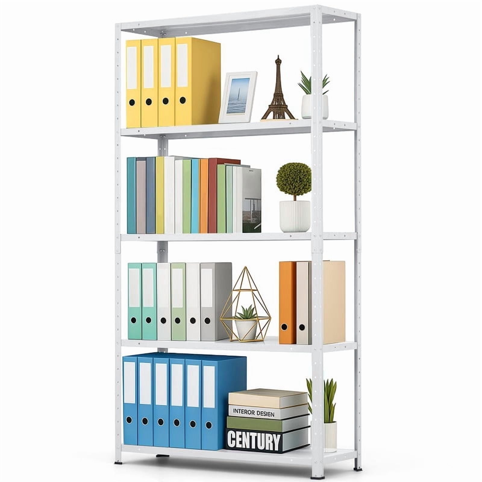Metal Storage Shelves Adjustable 5-Tier Heavy-Duty (68″H × 35″W × 12″D)