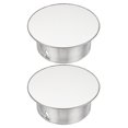 thumbnail image 1 of Tapa de Agujero de Chimenea Uxcell, 2 Pcs 90mm(3.5 Pulgadas) Ajustable en Tensión Redonda de Acero Inoxidable Cubierta de Agujero de Tubería de Estufa para Cocina Balcón Alcantarilla, Tono Plateado, 1 of 5