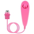 thumbnail image 1 of OSTENT Controlador Nunchuck con cable basado en movimiento para consola Nintendo Wii Videojuego Color rosa, 1 of 5