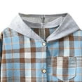 thumbnail image 5 of Long Sleeve Shirts For Boys 7-8 Toddler Boys Long Sleeve Winter Hooded Shirt Tops Coat Outwear For Babys Clothes Plaid Warm Z0F-D, 3-4 Years, 5 of 5