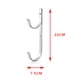 thumbnail image 5 of Percha para de piscina 2 piezas de soporte de aluminio plateado Gancho de suspensión para de aluminio para piscinas para, 5 of 9