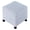 Blue Grey With Wheels, variant on Lienen Ottoman with Storage, 17" Fabric Foot Stools Ottoman for Living Room, Upholstered Square Storage Ottomans Foot Rest, Bedroom Footstools and Ottomans with Hinged Lid, Black