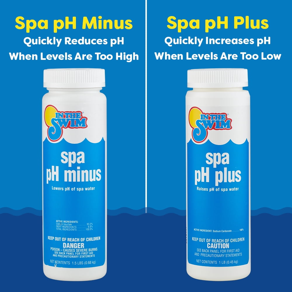 In The Swim Spa Water Balance Kit - Featuring: pH Plus and Minus, Calcium Hardness Increaser, Alkalinity Increaser, Water Test Strips, and Spa Sorb KSPABAL01AZ