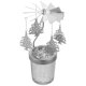 thumbnail image 2 of Rotating Windmill Candlestick Candle Holder Starry Sky Candle Cup Candle Holder Christmas Decorations (Silver), 2 of 2