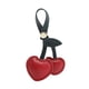 thumbnail image 5 of llavero con dije de cereza,llavero con cereza dije para bolso dijes para bolso,lindo llavero llaves de coche accesorios mujer,regalo cumpleaños navidad día de san valentín bolsos,colgante, 5 of 8