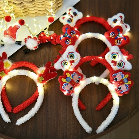 Headband New Year Creative Hair Accessories New Year S Day Annual Meeting Activity Luminous