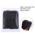 thumbnail image 1 of 100Pcs Jetables Extension de Cils Micro Brosse Applicateur Make up Tampon Mascara, 1 of 5