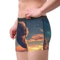 thumbnail image 2 of Pofeuu Starry Sky Cloud Puppy Print Men’s Boxer Briefs, Moisture-Wicking Underwear, Regular,Trunk-XX-Large, 2 of 5