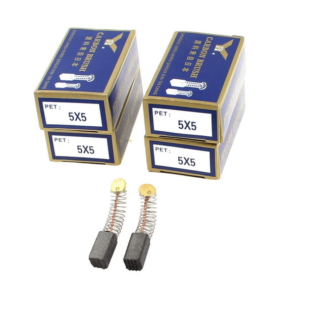 Motor de taladro eléctrico de 10 mm x 5 mm x 5 mm, herramienta rotativa, cepillos de carbón, 4 pares