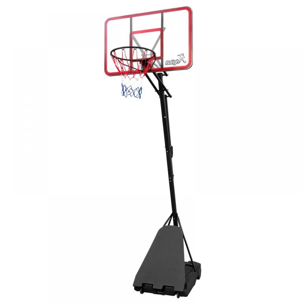 Pro Court Height Adjustable Portable Basketball System, 44 Inch Backboard
