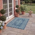 thumbnail image 3 of SAFAVIEH Courtyard Delbet Medallion Indoor/Outdoor Area Rug, Navy/Ivory, 4' x 5'7", 3 of 11