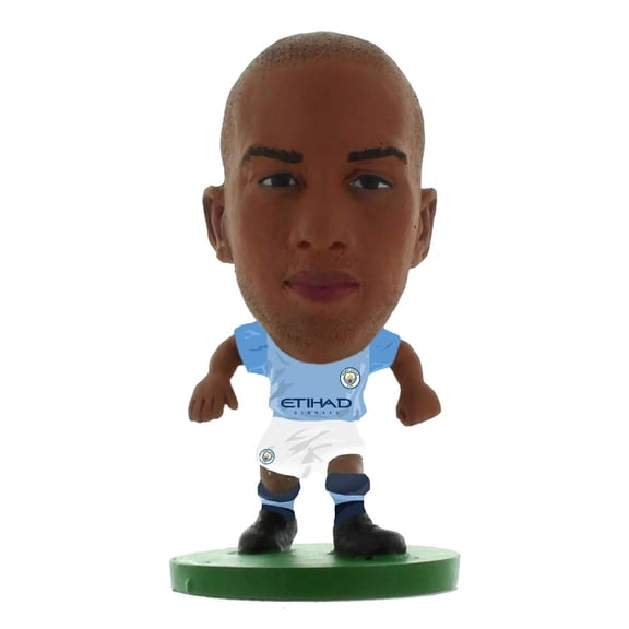 SoccerStarz SOC971 Man City Fabian Delph-Home Kit (2019 Version) /Figures, Green