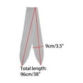 thumbnail image 3 of INSPIRE CHIC Women's Ribbon Scarf Lace Embroidery Skinny Neckerchief Long Waistband Gray, 3 of 4