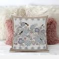 thumbnail image 3 of Amrita Sen Honeybee on Flower Throw Pillow with Removable Cover in Pink Gray 16x16, 3 of 5