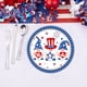 thumbnail image 4 of Juego de 20 platos de papel para fiesta del Día de los Veteranos, platos desechables con temática patriota, vajilla para el 4 de julio, Día de la Independencia, suministros para fiestas, decoración na, 4 of 6