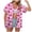 Pink, variant on larppty Womens Hawaiian Button Down Shirts Short Sleeve Casual Floral Tropical Shirt Summer Beach Shirt Cool Button Up Tops(Pink, XXXXL)