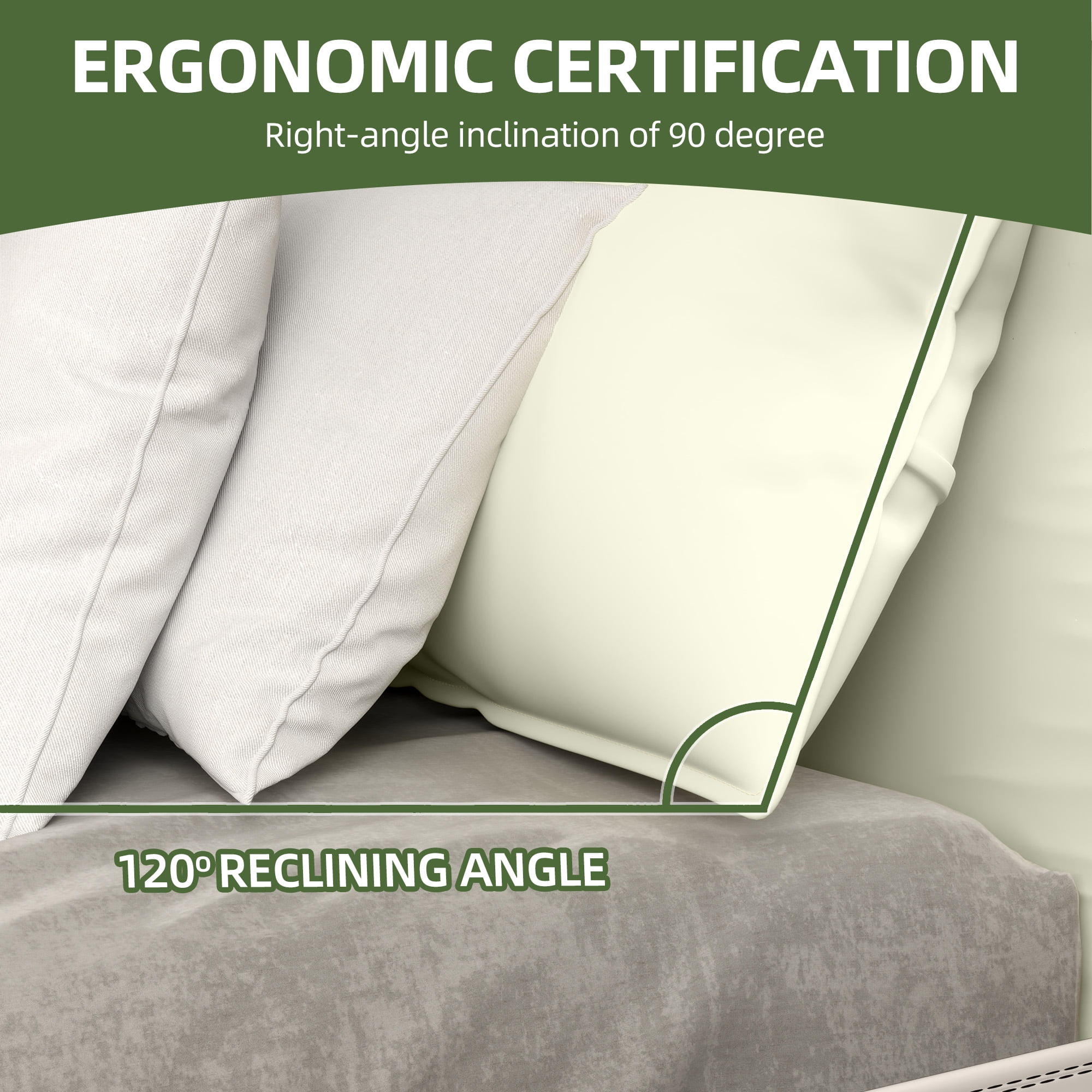 Uforic Beige Queen Size Folding Upholstered Bed Frame with Removable Upholstery, Elegant & Durable Platform Bed