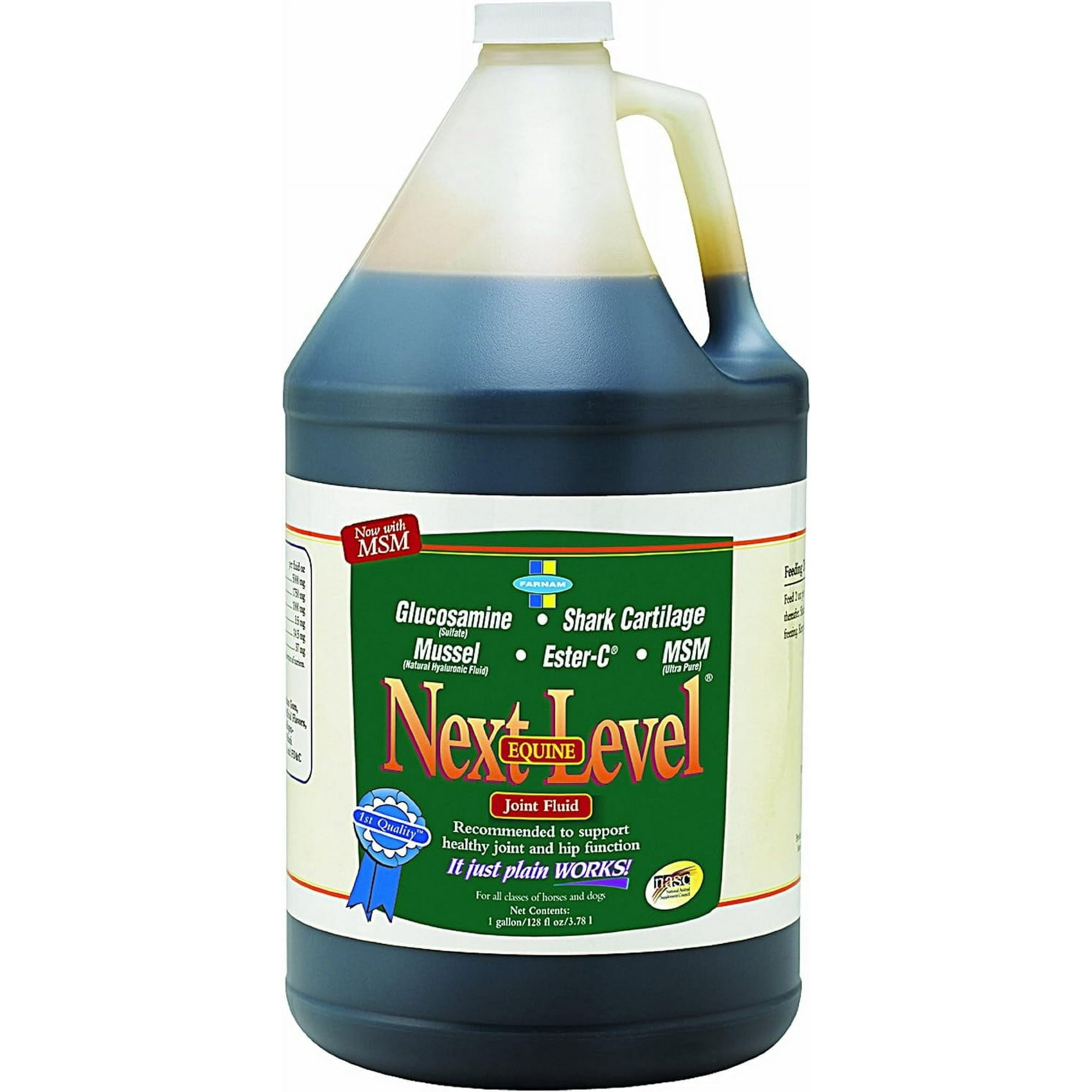Next Level Joint Fluid Equine Horse Dogs Supplement Lubricate Joints 1 Gallon