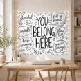 thumbnail image 5 of Belong Here Hand with Lettered Capital Letters Surrounded, Mystical Fantasy for Space Lovers, Galaxy Room Decor, Valentine'S Day Gift, Tapestry Wall Hanging for Bedroom and Dorm, 5 of 7