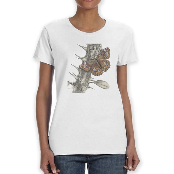 Majestic Butterfly Ii. T-Shirt Women -Lily Liama Designs, Female 3X-Large