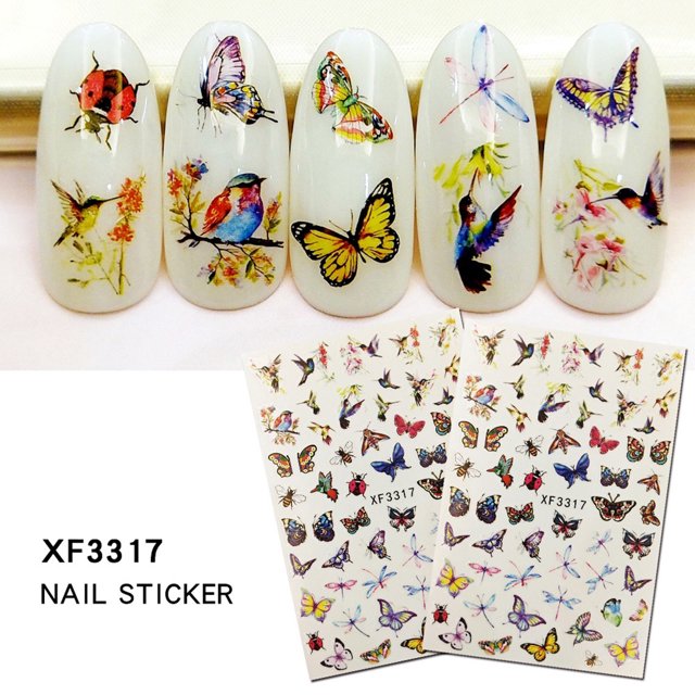 Pompotops Beauty Products Clearance,Women Beauty Gifts,Nail Sticker Set Little Maple Leaf Nail Sticker 2PC