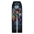 thumbnail image 4 of Demon Slayer Pajama Pants Long Sleep Pants Soft Elastic Waist PJ Bottoms Lounge Pants, 4 of 7