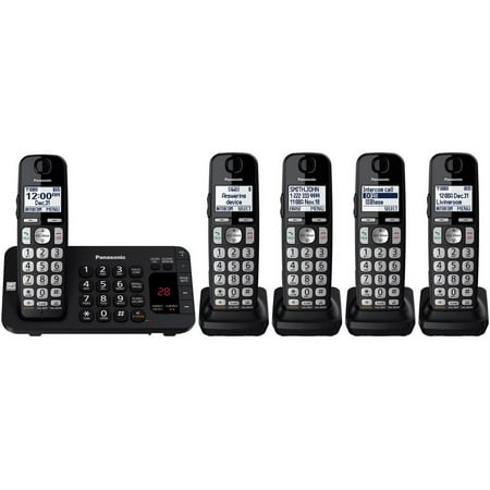 Dect 6.0 Cordless Phone Systems - Refurbished Panasonic KX-TG585SK DECT 6.0 Plus Link-to-cell Bluetooth Cordless Phone System