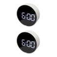 thumbnail image 1 of Billuyoard Pantalla grande LED Despertador de cabecera Reloj digital Marco negro Luz verde Type1, 1 of 1