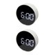 thumbnail image 1 of Billuyoard Pantalla grande LED Despertador de cabecera Reloj digital Marco negro Luz verde Type1, 1 of 1