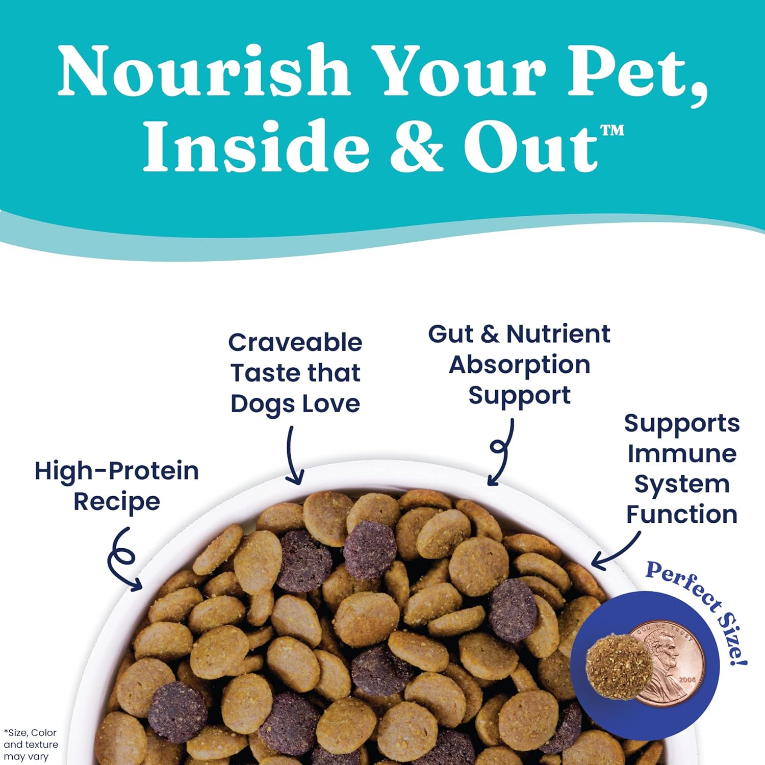 Dry Dog Food w/Nutrientboost for Adult & Senior Dogs - Made with Real ...