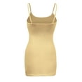 thumbnail image 2 of ShezPretty Women's Basic Cami with Adjustable Spaghetti Straps Tank Top (Medium, Light Yellow), 2 of 4