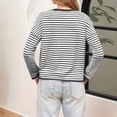 thumbnail image 5 of Yokua Cardigan Sweaters for Women Lightweight Knit Button Front Striped Cardigan Sweaters Trendy Oversized Sweater Coat, 5 of 7