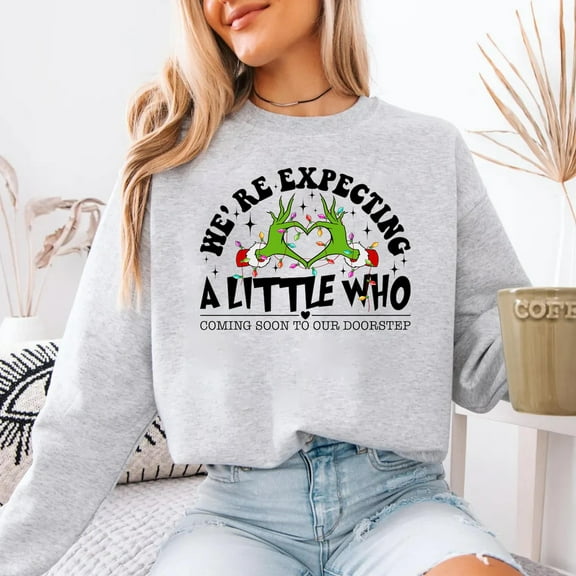 We are Expecting a Little Who, season Pregnancy Reveal Sweatshirt, Maternity Shirt, Cute season Pregnant Announcement Shirt Tshirt All Size S-5XL