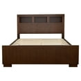 thumbnail image 3 of Jessica Eastern King LED Storage Bookcase Bed Cappuccino, 3 of 7