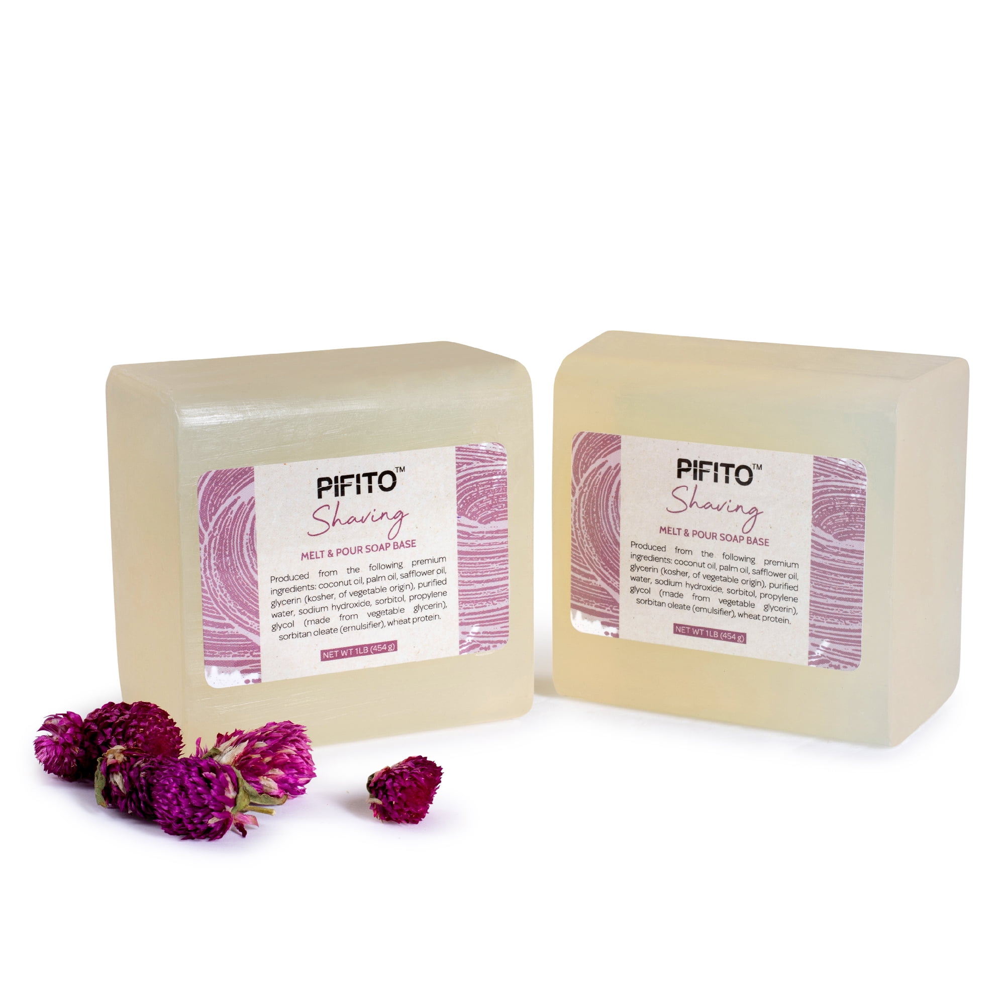 Pifito Cocoa Butter Melt and Pour Soap Base (2 lb) │ Premium 100% Natural Glycerin  Soap Base │ Luxurious Soap Making Supplies 
